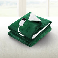 Thumbnail for Giselle Electric Throw Rug Heated Blanket Double Sided Green