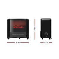 Thumbnail for Devanti Electric Fireplace Fire Heaters 2000W