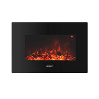 Thumbnail for Devanti Electric Fireplace Fire Heater 2000W Black