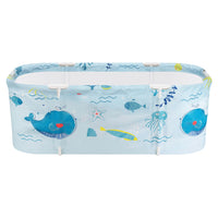 Thumbnail for Weisshorn Foldable Bathtub PVC Spa Bucket Inflatable Cushion 132x65cm Blue