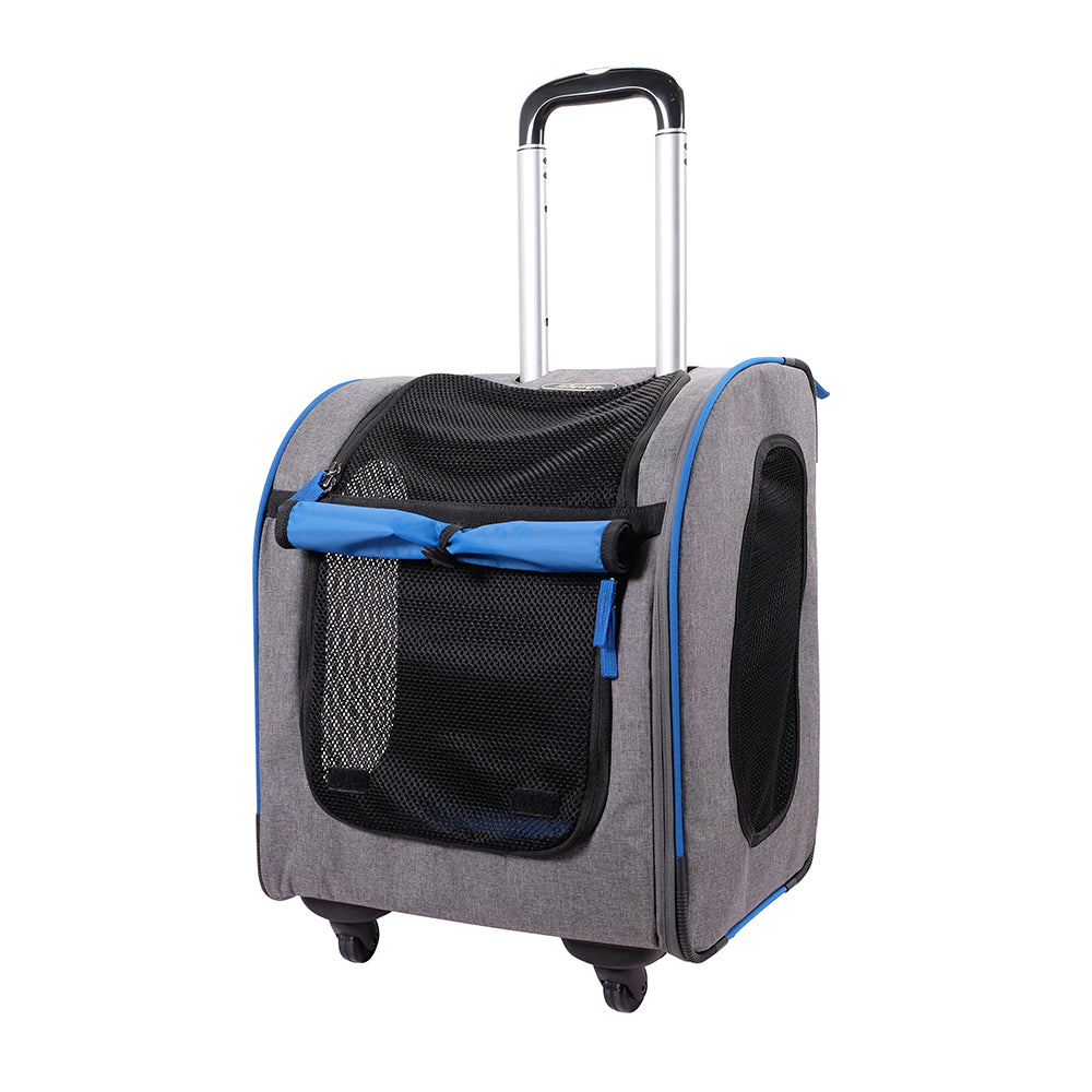 Liso Backpack Parallel Transport Pet Trolley – Slate/Sapphire-0