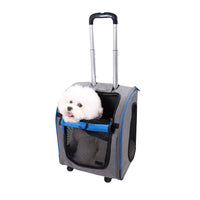 Thumbnail for Liso Backpack Parallel Transport Pet Trolley – Slate/Sapphire-1