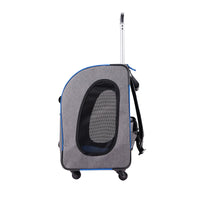 Thumbnail for Liso Backpack Parallel Transport Pet Trolley – Slate/Sapphire-3