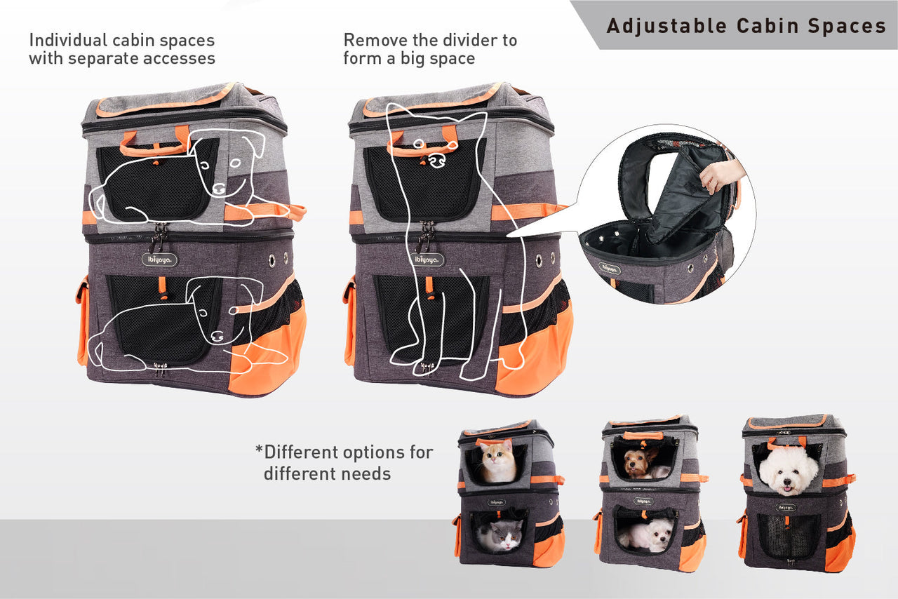 TWO-TIER HANDSFREE PET BACKPACK CARRIER-3