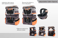 Thumbnail for TWO-TIER HANDSFREE PET BACKPACK CARRIER-3