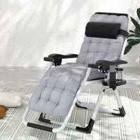 Thumbnail for Gardeon Sun Lounge Folding Lounger Camping Zero Gravity Chair Outdoor Furniture