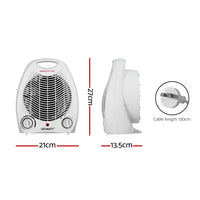 Thumbnail for Devanti Electric Fan Heater 2000W