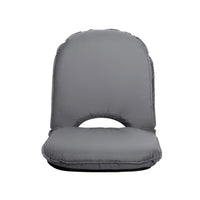 Thumbnail for Artiss Floor Lounge Sofa Camping Chair Grey