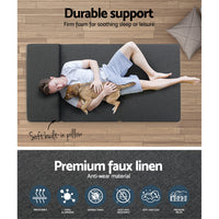 Thumbnail for Giselle Bedding Foldable Mattress Folding Foam Bed Floor Mat Grey