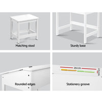 Thumbnail for Keezi 2PCS Kids Table and Chairs Set Activity Children Playing Toys Study Desk