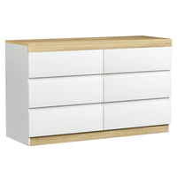 Thumbnail for Artiss 6 Chest of Drawers Cabinet Dresser Table Tallboy Storage Bedroom White