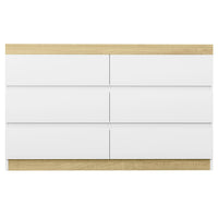 Thumbnail for Artiss 6 Chest of Drawers Cabinet Dresser Table Tallboy Storage Bedroom White