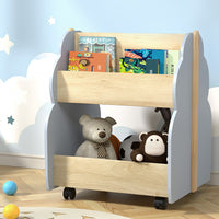 Thumbnail for Keezi Kids Toy Box Bookshelf Storage Bookcase Organiser Display Shelf