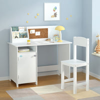 Thumbnail for Keezi Kids Table and Chair Set Children Study Play Toys Desk w/ Cabinet Storage