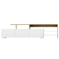 Thumbnail for Artiss TV Cabinet Entertainment Unit 180cm Wood White James