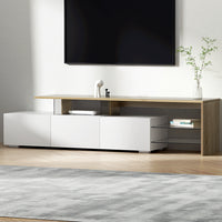 Thumbnail for Artiss TV Cabinet Entertainment Unit 180cm Wood White James