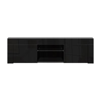 Thumbnail for Artiss Entertainment Unit TV Cabinet LED 130cm Black Angus