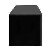 Thumbnail for Artiss Entertainment Unit TV Cabinet LED 130cm Black Angus