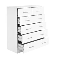 Thumbnail for Artiss 6 Chest of Drawers - ANDES White