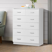 Thumbnail for Artiss 6 Chest of Drawers - ANDES White