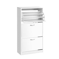 Thumbnail for Artiss 3 Tier Shoe Cabinet - White