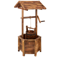 Thumbnail for Gardeon Garden Decor Outdoor Ornament Wooden Wishing Well