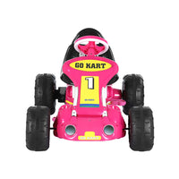 Thumbnail for Rigo Kids Pedal Go Kart Ride On Toys Racing Car Plastic Tyre Pink