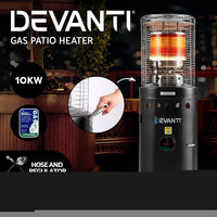 Thumbnail for Devanti Outdoor Gas Patio Heater Black