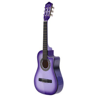 Thumbnail for Alpha 34 Inch Classical Guitar Wooden Body Nylon String Beginner Kids Gift Purple