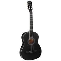 Thumbnail for Alpha 39 Inch Classical Guitar Wooden Body Nylon String Beginner Gift Black