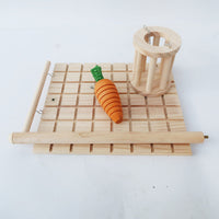 Thumbnail for Wooden Hanging Chew Toy & Hay Frame (PREORDER)-2