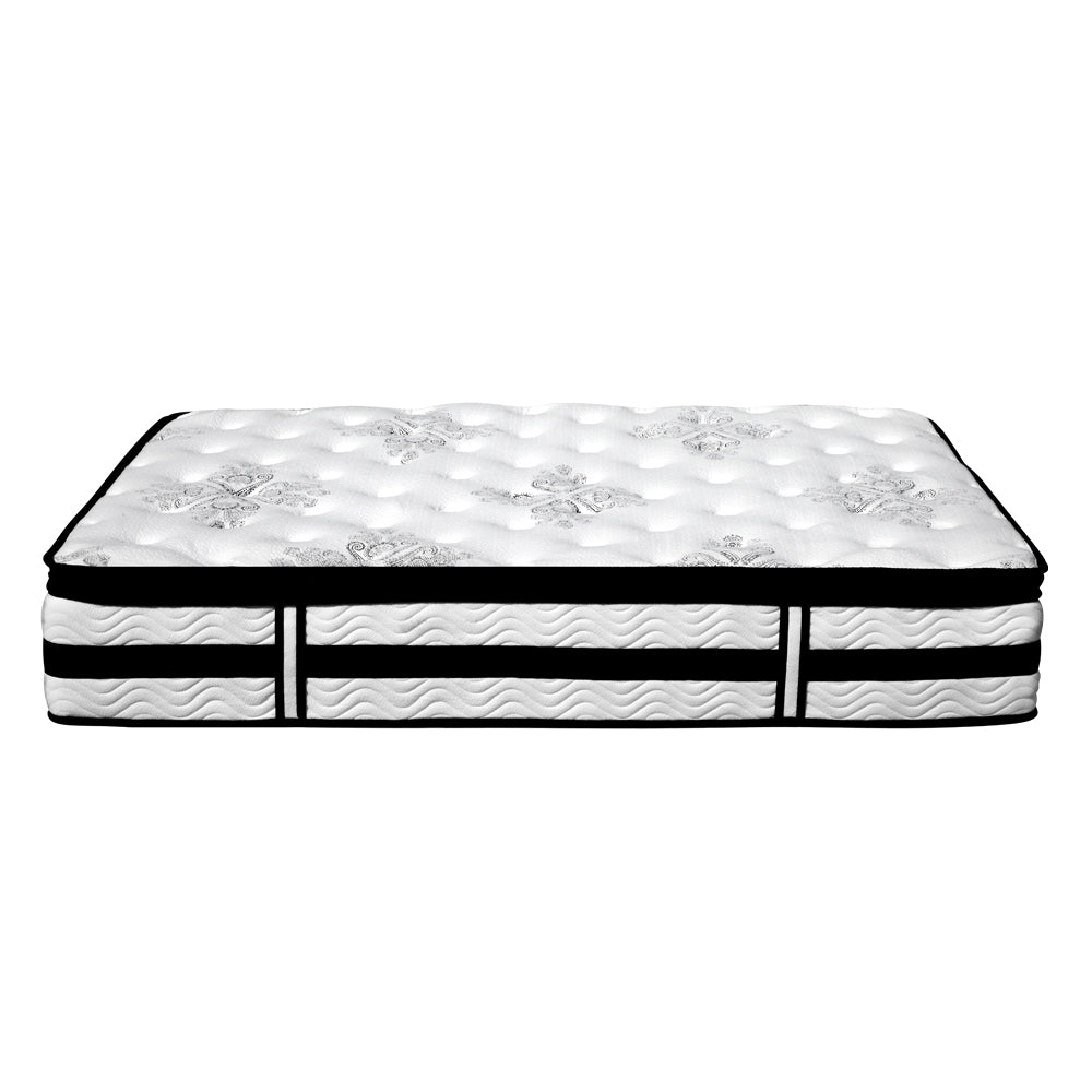 Giselle Bedding 34cm Mattress Euro Top Pocket Spring King Single