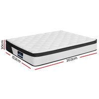 Thumbnail for Giselle Bedding 30cm Mattress Euro Top Queen