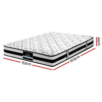 Thumbnail for Giselle Bedding 24cm Mattress Super Firm Queen