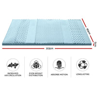 Thumbnail for Giselle Bedding Memory Foam Mattress Topper 7-Zone 5cm King