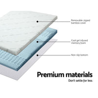 Thumbnail for Giselle Bedding Memory Foam Mattress Topper 7-Zone 5cm King