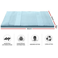 Thumbnail for Giselle Bedding Memory Foam Mattress Topper 7-Zone 8cm Double