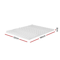 Thumbnail for Giselle Bedding Memory Foam Mattress Topper 7-Zone Airflow Pad 8cm Double White