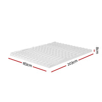 Thumbnail for Giselle Bedding Memory Foam Mattress Topper 7-Zone Airflow Pad 8cm King White