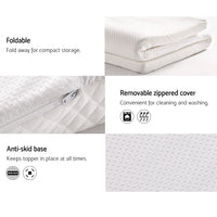 Thumbnail for Giselle Bedding Memory Foam Mattress Topper 8cm Double