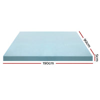 Thumbnail for Giselle Bedding Memory Foam Mattress Topper Cool Gel 5cm Single