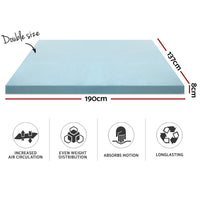 Thumbnail for Giselle Bedding Memory Foam Mattress Topper Cool Gel 8cm Double