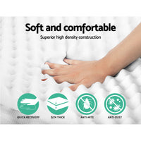 Thumbnail for Giselle Bedding Memory Foam Mattress Topper Egg Crate 5cm Double