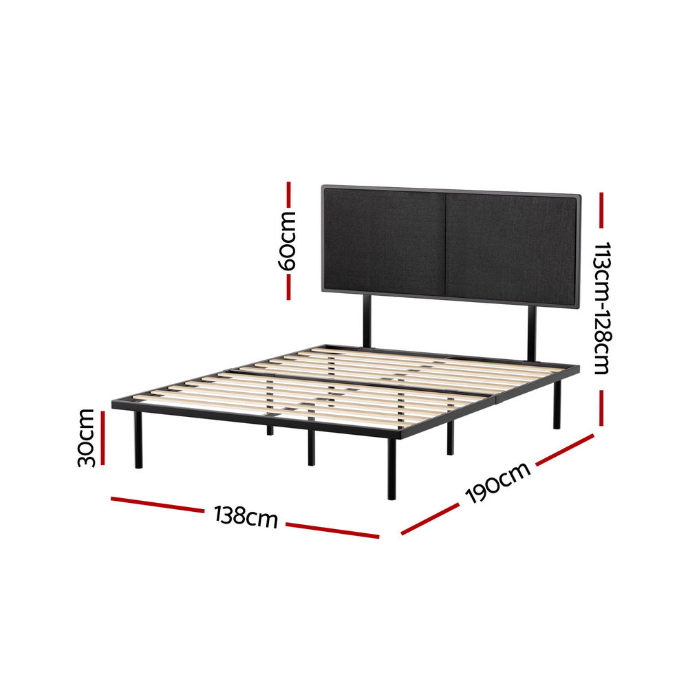 Artiss Bed Frame Double Size Metal Frame NOE