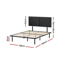 Thumbnail for Artiss Bed Frame Double Size Metal Frame NOE