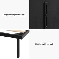 Thumbnail for Artiss Bed Frame Double Size Metal Frame NOE