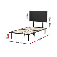 Thumbnail for Artiss Bed Frame King Single Size Metal Frame NOE