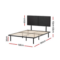 Thumbnail for Artiss Bed Frame Double Size Metal Frame NOR