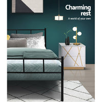 Thumbnail for Artiss Bed Frame Single Metal Bed Frames SOL