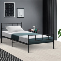 Thumbnail for Artiss Bed Frame Single Metal Bed Frames SOL